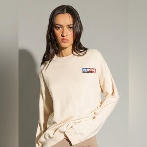 P.E Nation Ivory Crewneck Sweatshirt - size (S)